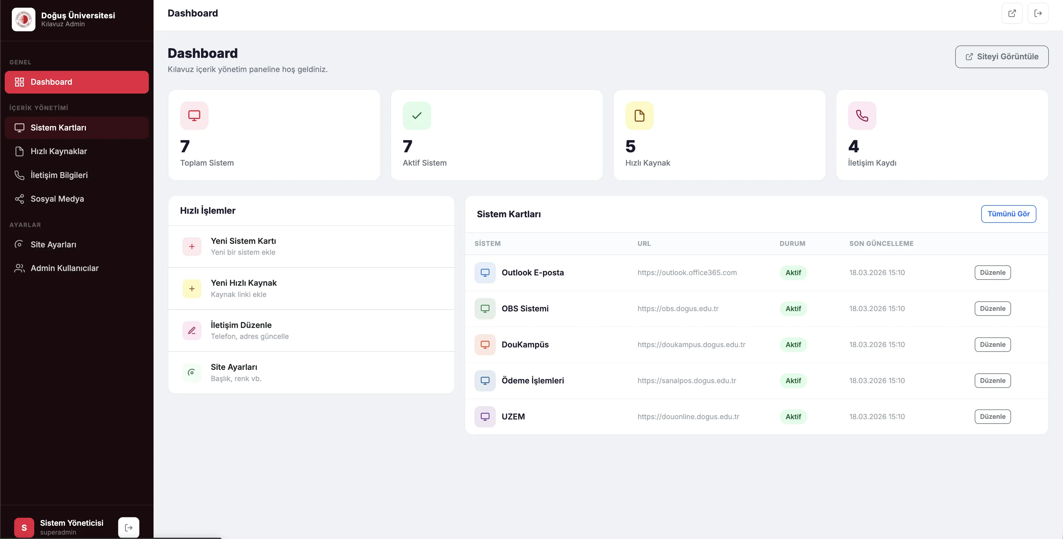 DOU Kılavuz - Doğuş Üniversitesi