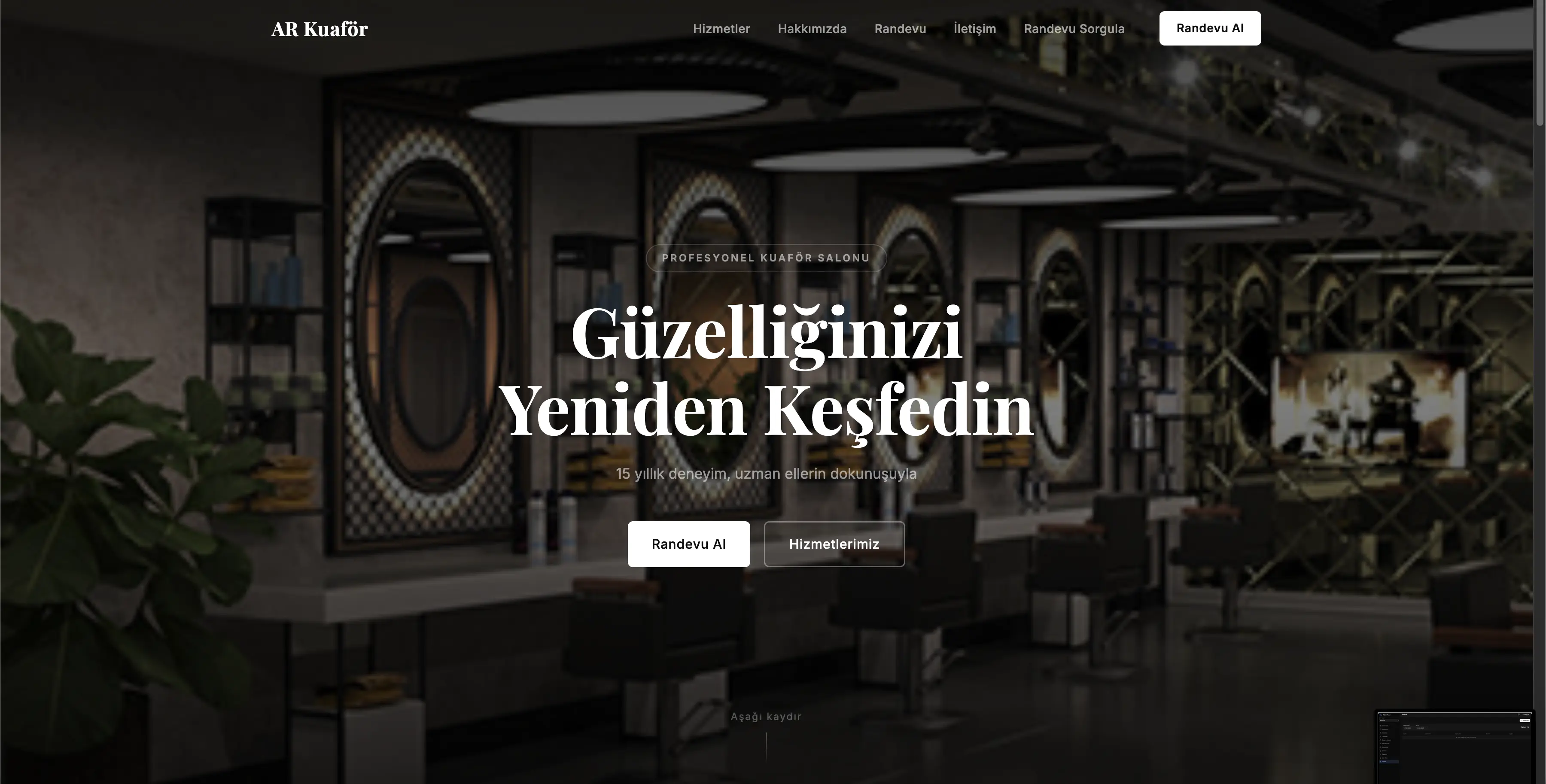 Kuaför Randevu Sistemi